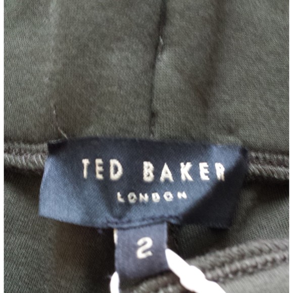 Ted Baker NWT Vveria Relaxed jogger Casual Drawstring Olive Green Pant Sz 6 M - Picture 11 of 14